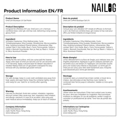 NAILOG gift display with bottle and ribbon ideal for gifting