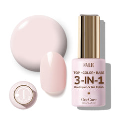 NAILOG front bottle showing light ballet pink shade and easy application
