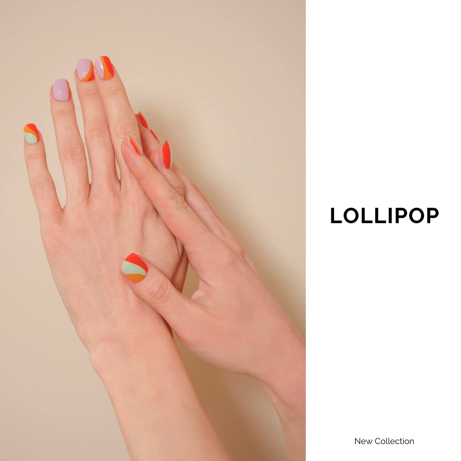 NAILOG strip applied on finger being cured, demonstrating quick at-home application