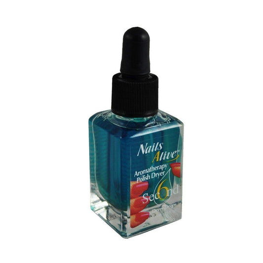 nails alive bottle front view showing dropper and compact 1.19oz size for fast drying