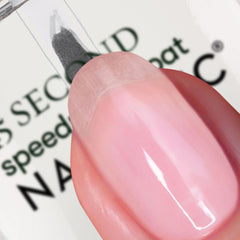 Nails Inc patented wide brush close-up for faster even application