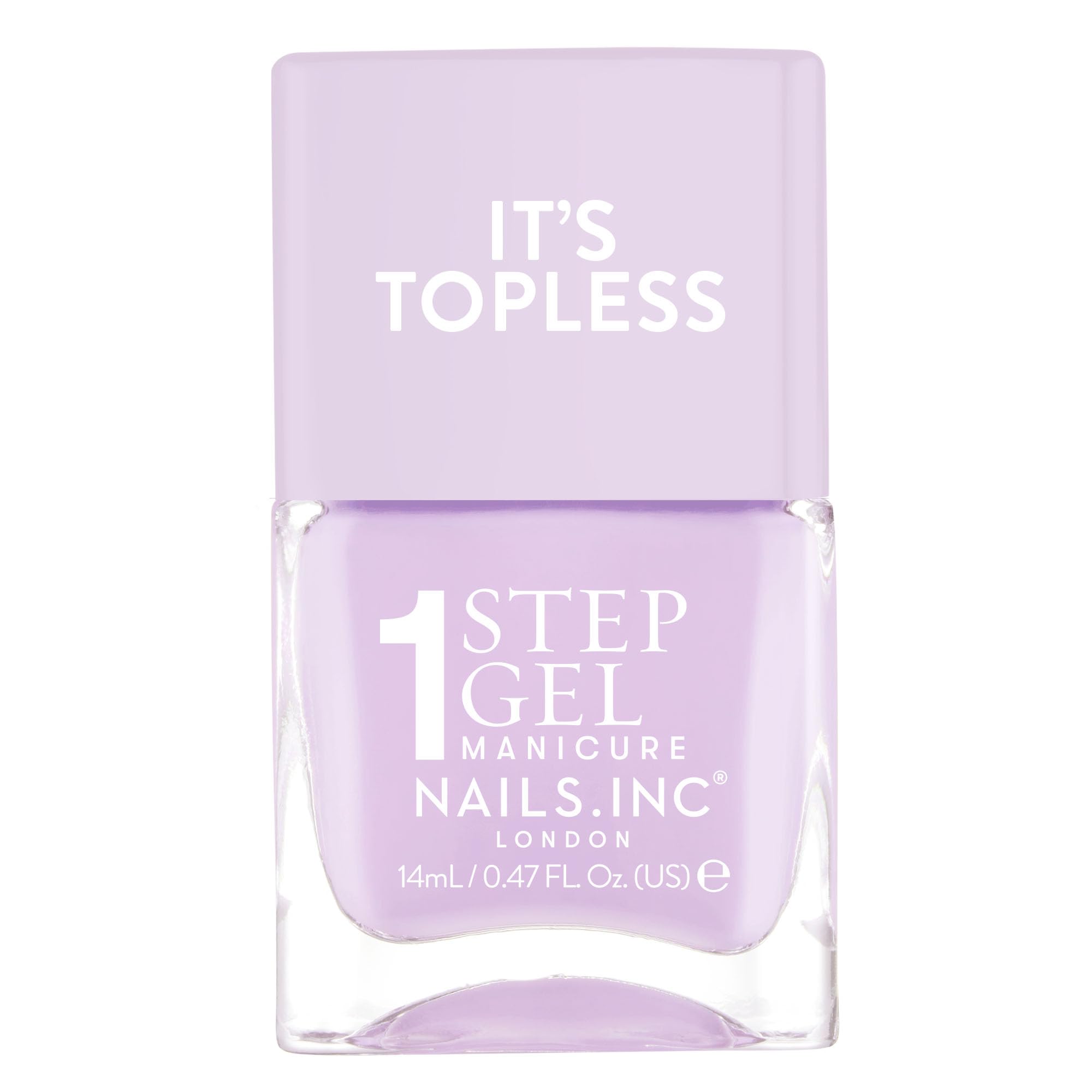 Nails Inc front packaging showing Hailey lavender lilac and gloss