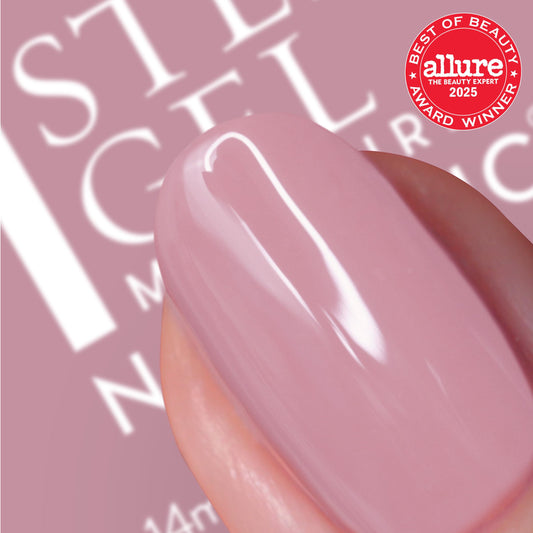 Nails Inc wide non-drip patented brush applying polish for neat coverage