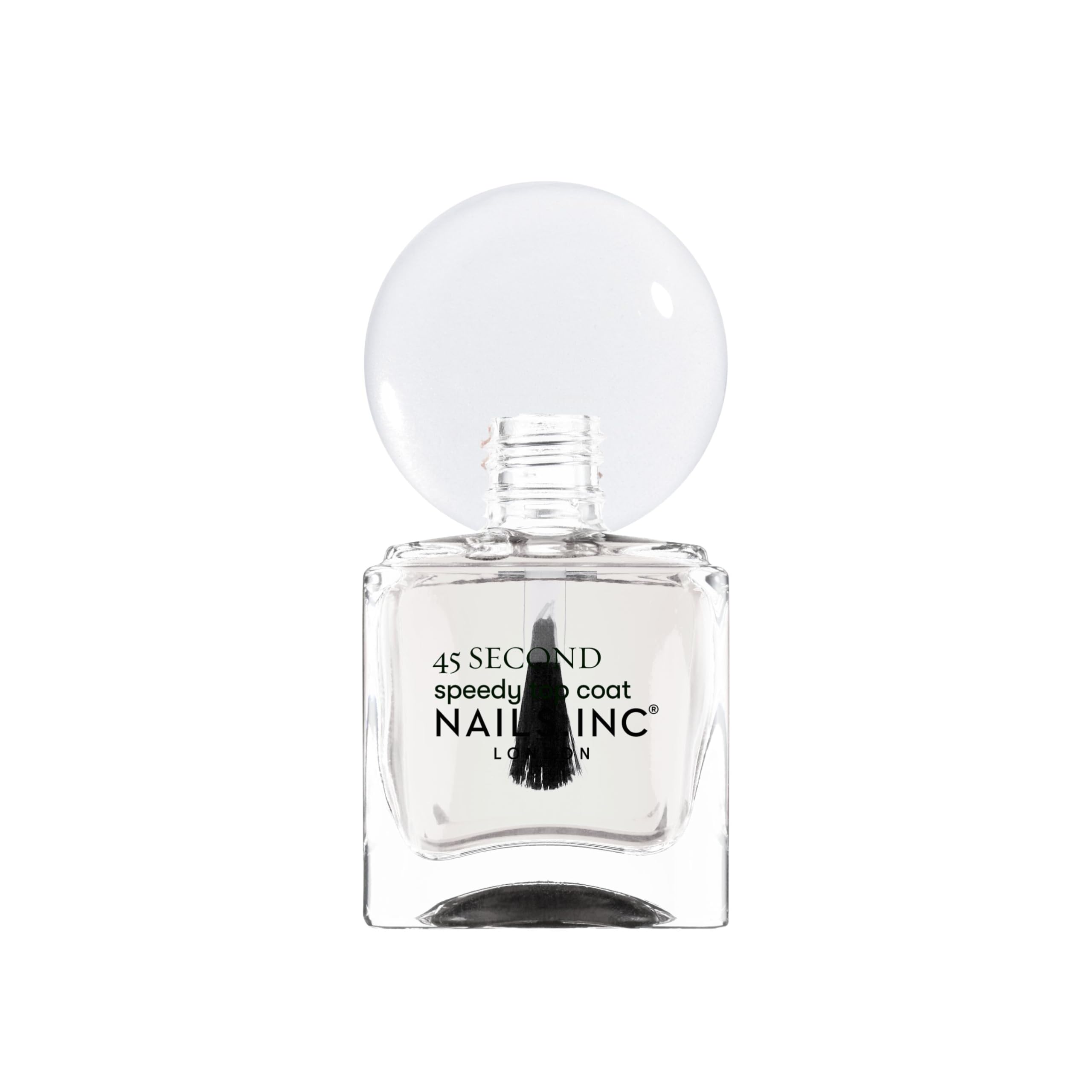 Nails Inc label and cap detail highlighting clean-beauty 21-free benefit