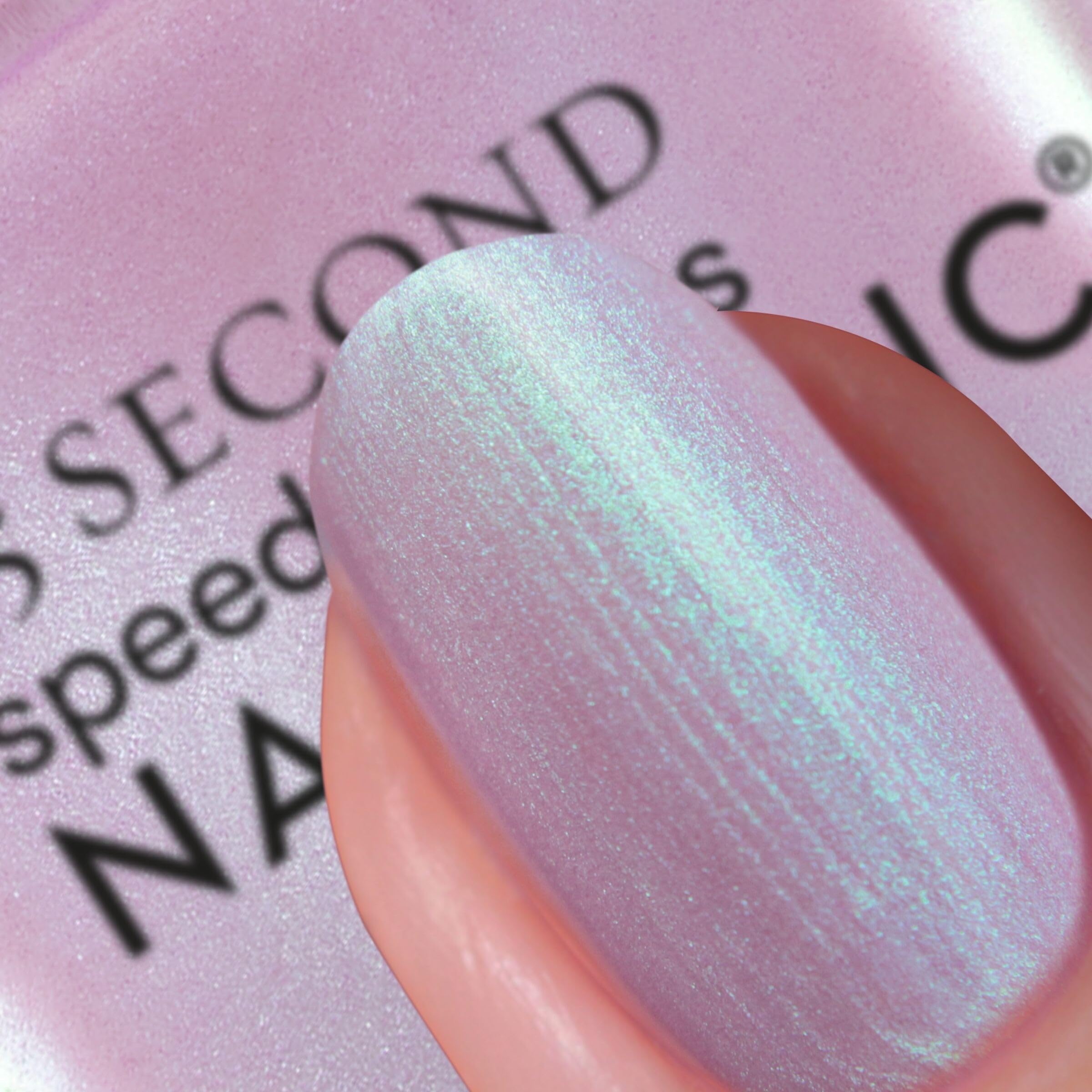 Nails Inc close-up brush demonstrating wide non-drip design for neater application