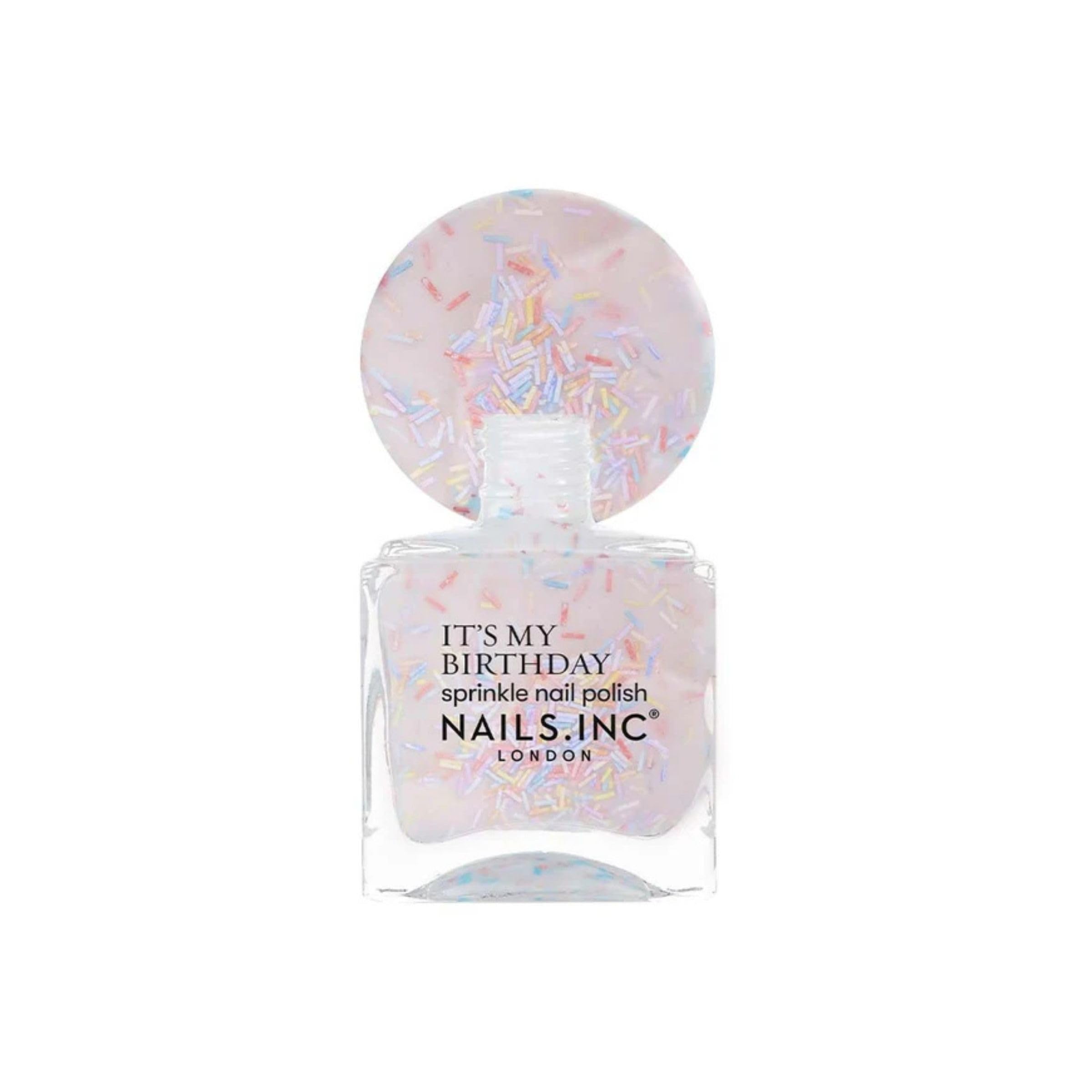 Nails Inc gift box presentation with polish highlighting giftable appeal