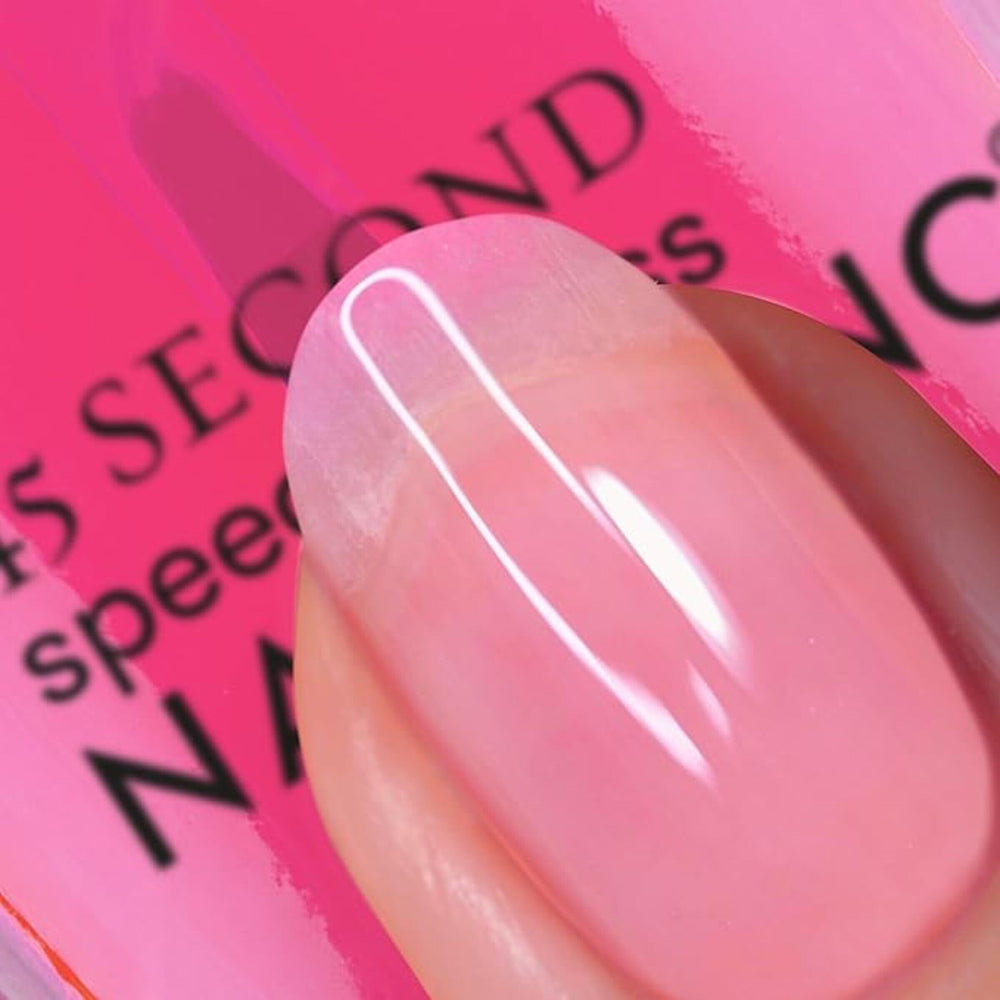 Nails Inc brush close-up demonstrating wide hugger brush for precise application