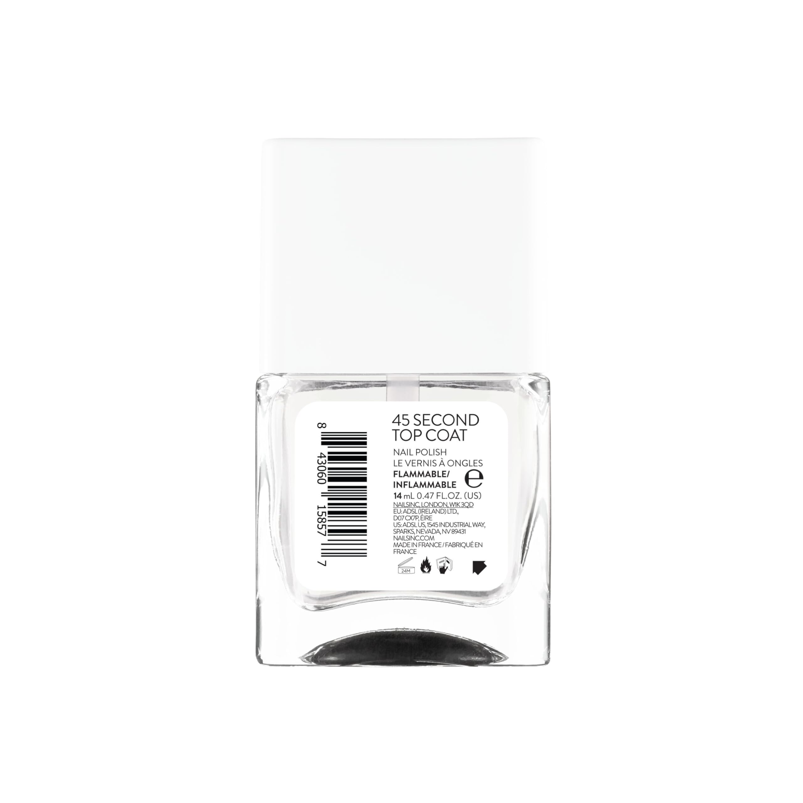 Nails Inc lifestyle image applying top coat for quick-dry convenience