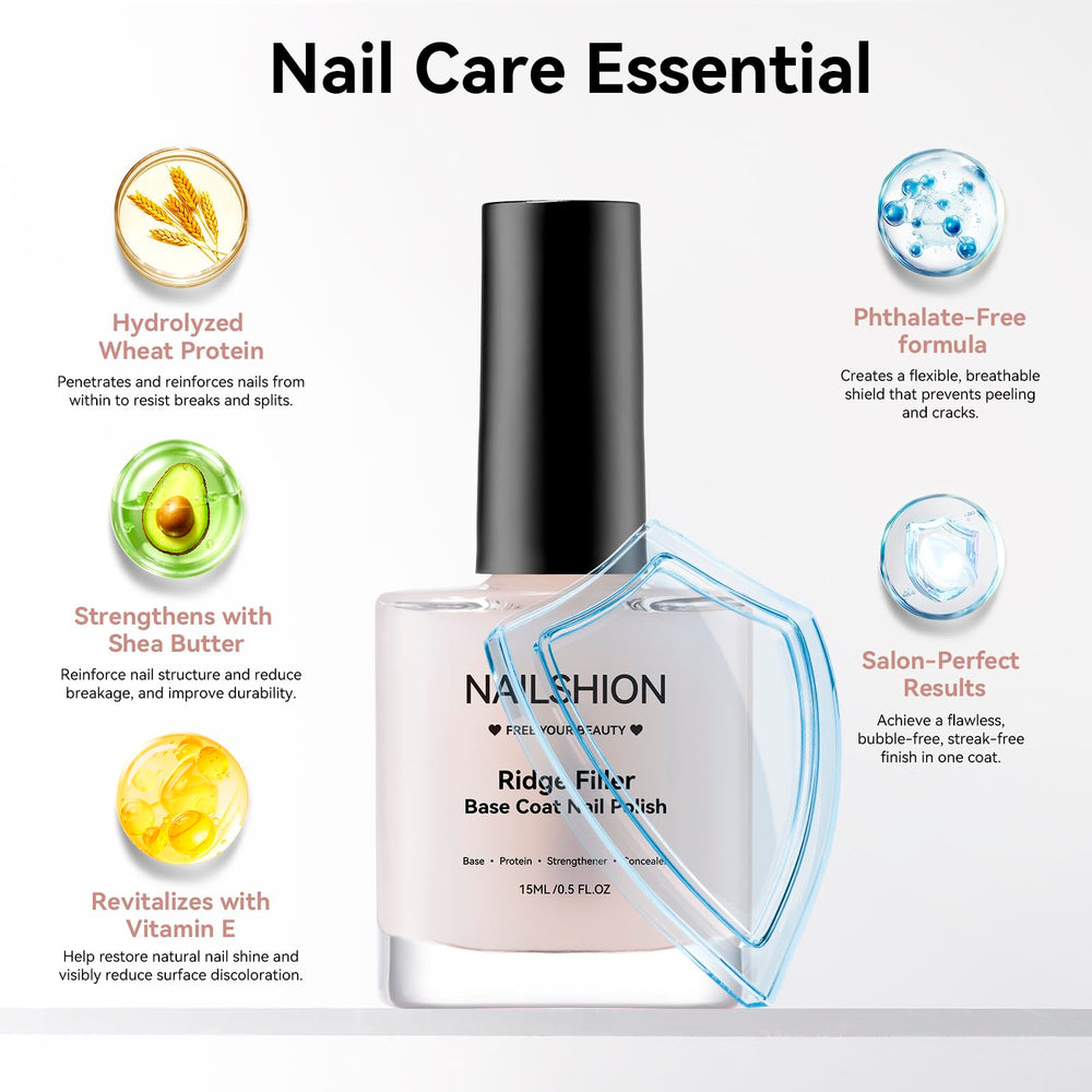 Hand applying Nailshion base coat with brush showing easy application and fast drying
