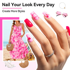 Nailshion painted model hands showcasing salon-quality glossy finish