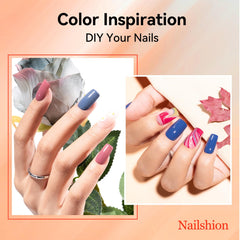 Nailshion bottle label detail highlighting HEMA-free and ingredient benefit