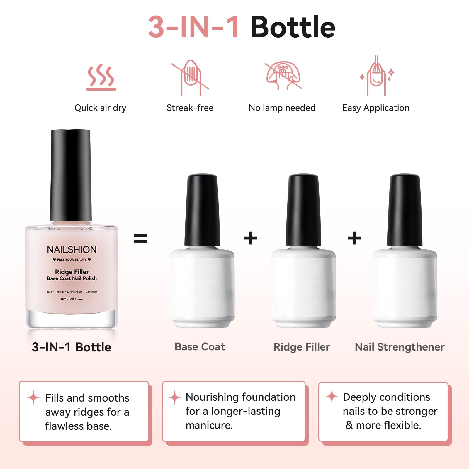 Nailshion brush and cap detail highlighting smooth application and control