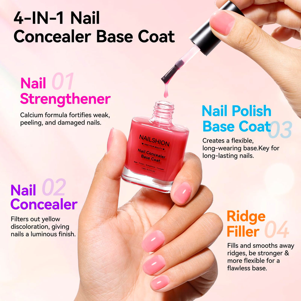 Nailshion brush and cap detail for precise application and smooth strokes