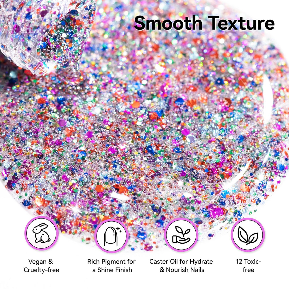 Nailshion brush stroke detail illustrating smooth 150-degree brush for even application