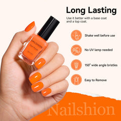 Nailshion being applied in nail-art scene for precise, fast-dry layering