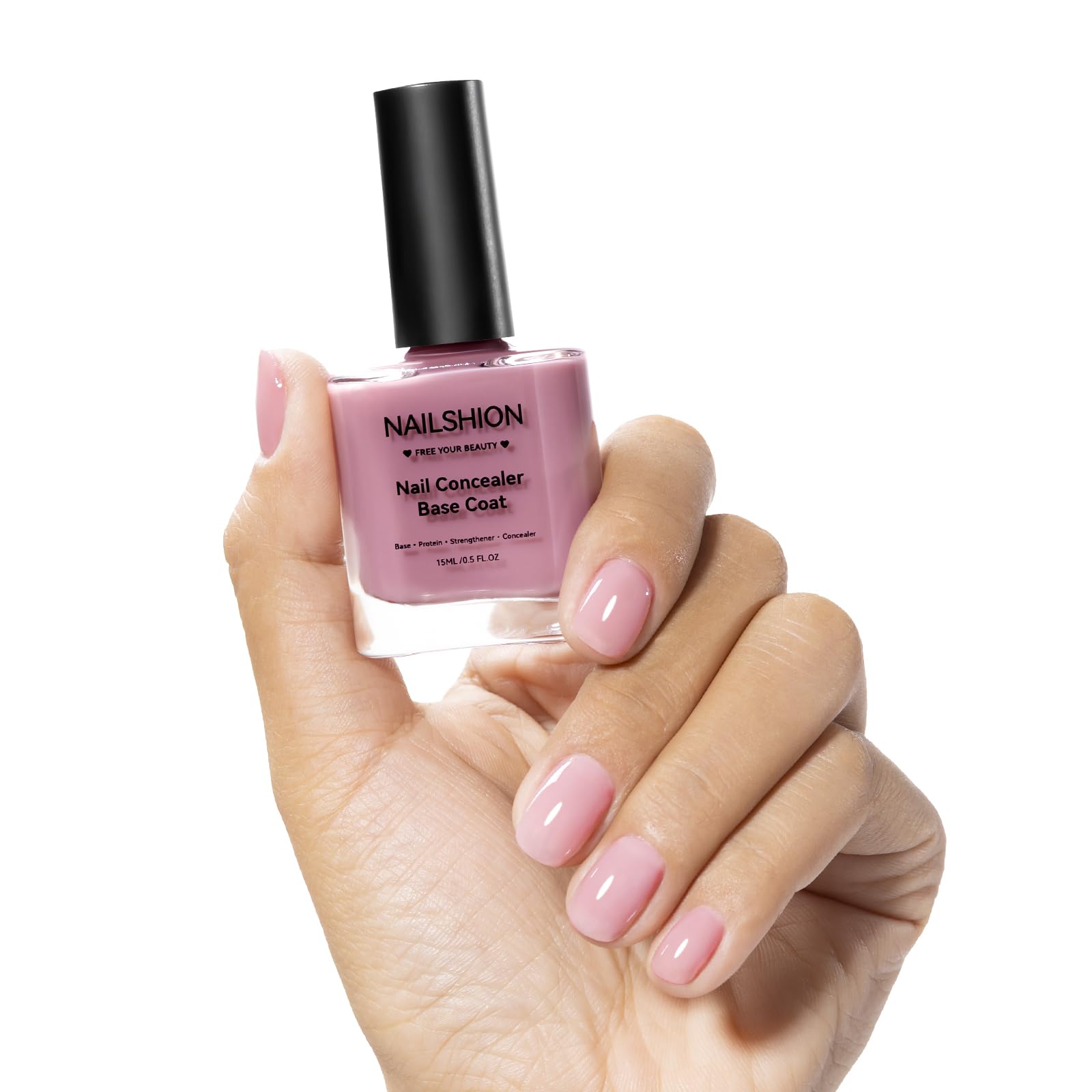 Nailshion front packaging showing 15ml product and brightening benefit