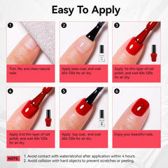 Nailshion finished nails in lifestyle shot showing high shine and salon look