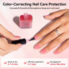 Nailshion in-use application on hand demonstrating easy one-coat coverage