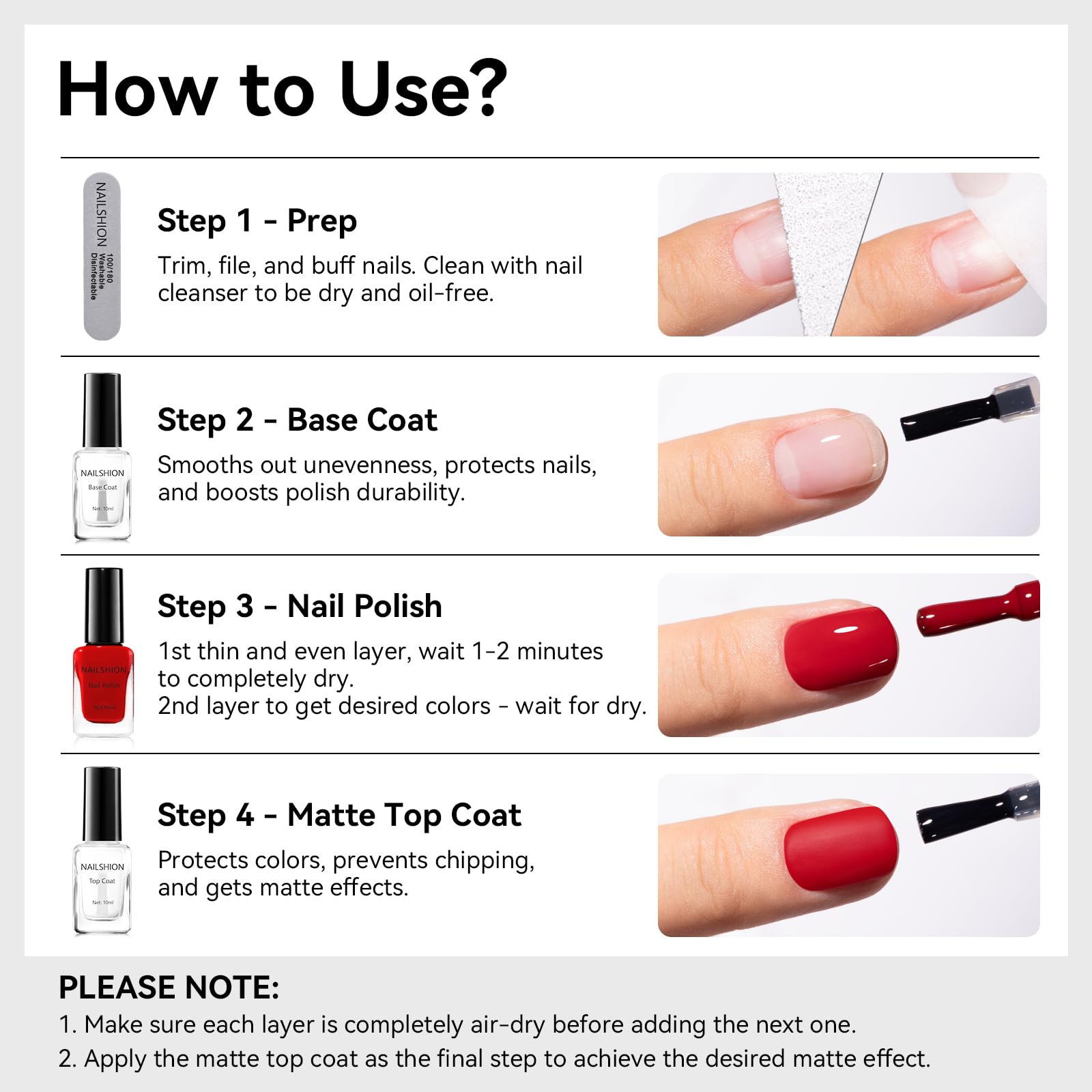 Nailshion lifestyle hand holding cup showing salon-quality results