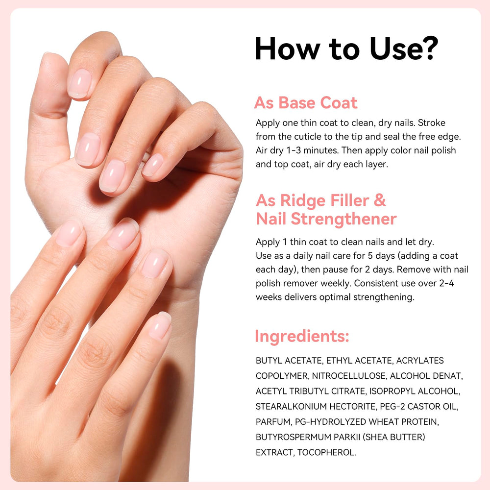 Nailshion lifestyle manicure scene showing natural-looking, strengthened nails