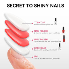 Nailshion lifestyle manicure woman displaying glossy long-lasting nails