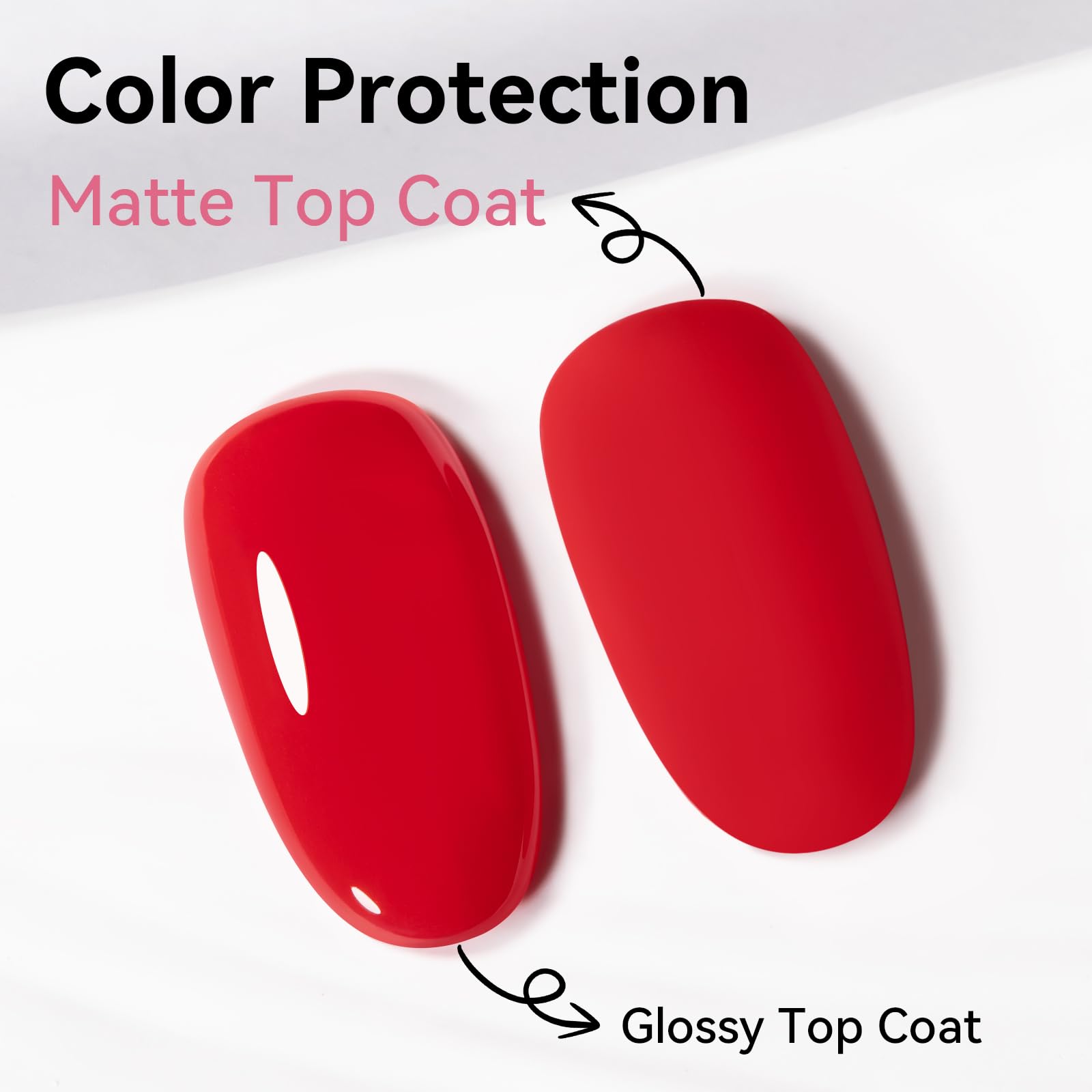 Nailshion matte finish swatch on hand showcasing velvet look
