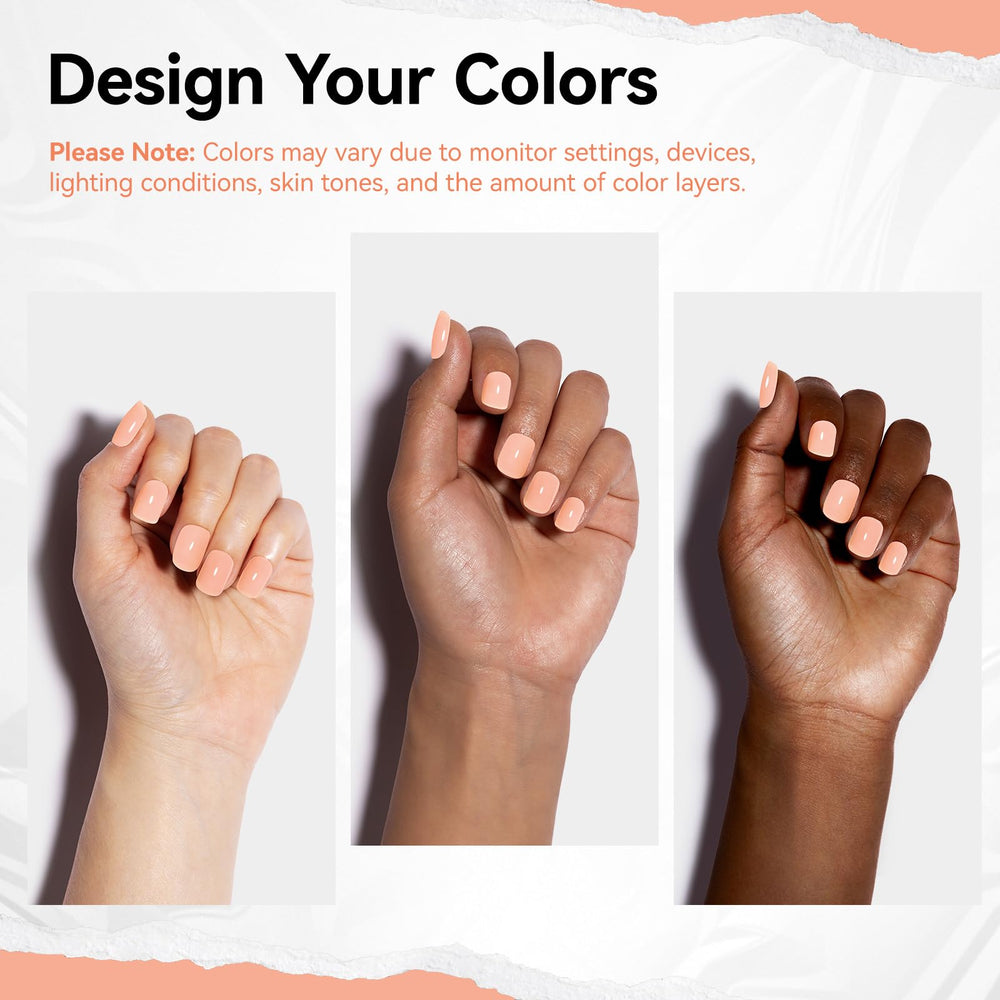 Nailshion applied on fingernails in French-style manicure for polished look