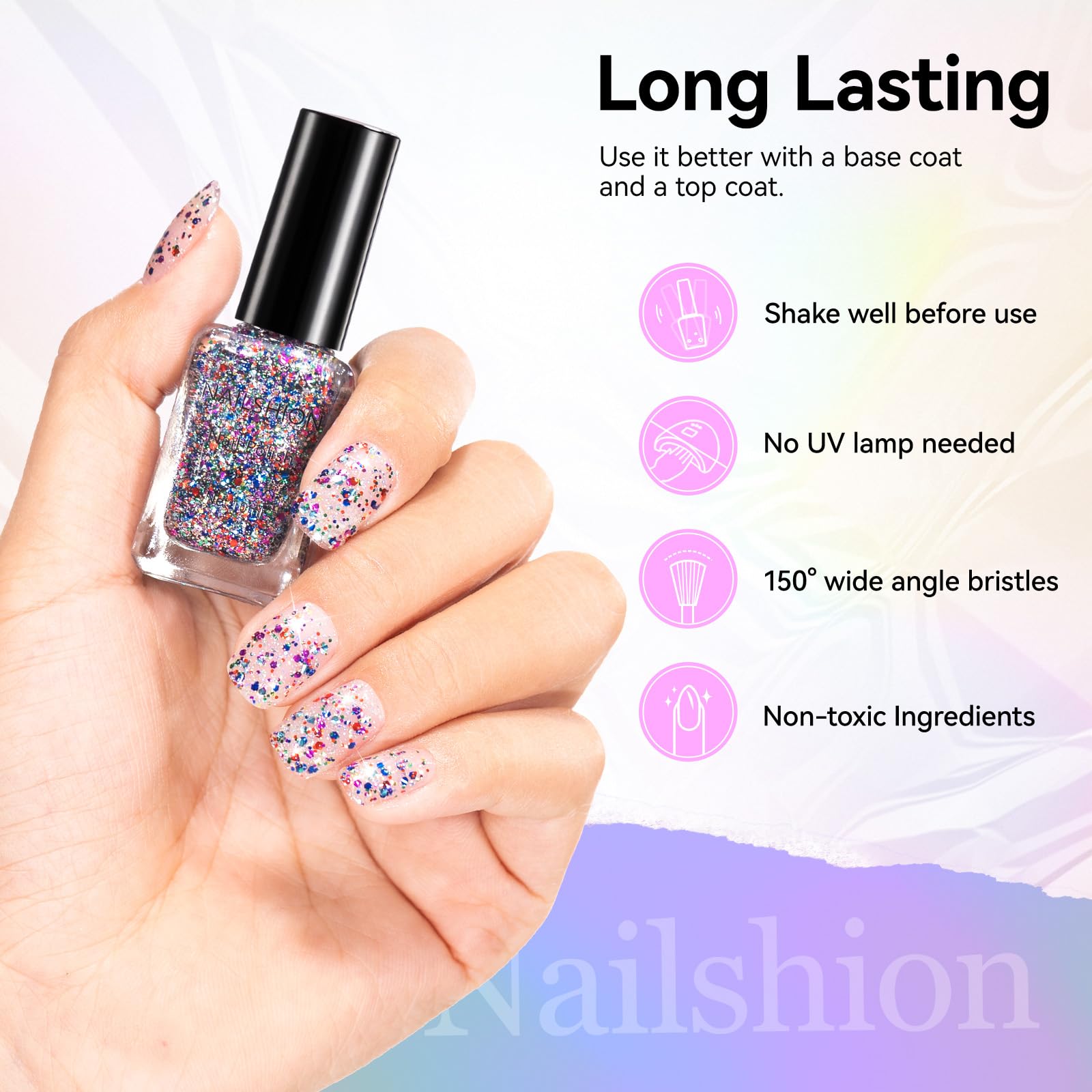 Nailshion packaged as a gift in a lifestyle scene highlighting perfect present-ready polish
