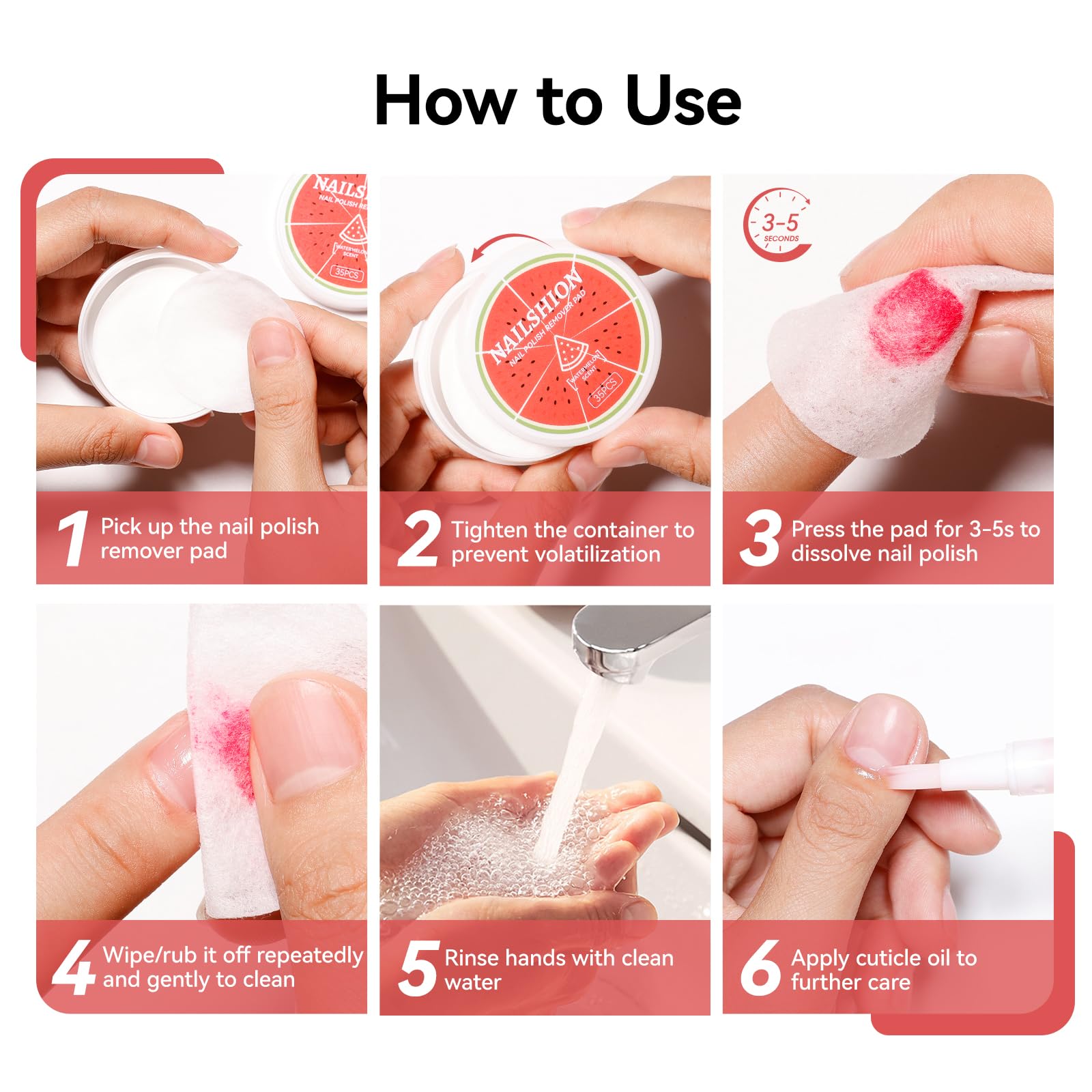 Nailshion post-removal nails showing clean, residue-free manicure prep