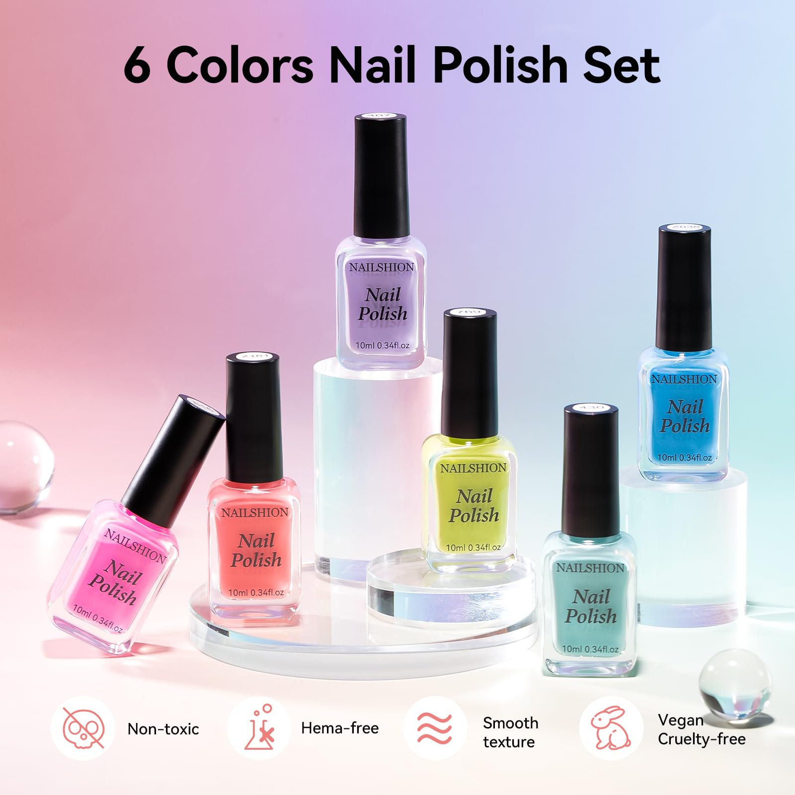 Nailshion bottles arranged in a lifestyle scene for gifting and seasonal outfit pairing benefit