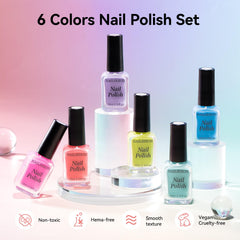 Nailshion bottles arranged in a lifestyle scene for gifting and seasonal outfit pairing benefit