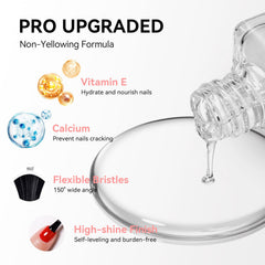 Nailshion bottle next to coin to show size, convenient travel-friendly benefit