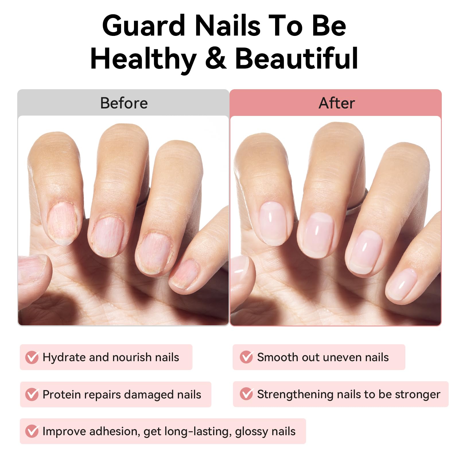 Nailshion bottle next to ruler to convey size and travel-friendly benefit
