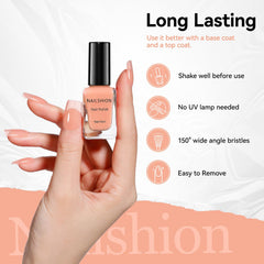 Nailshion being applied to toenails in at-home pedicure setting