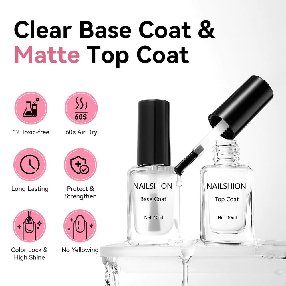 Nailshion wide brush close-up for even application and fewer streaks