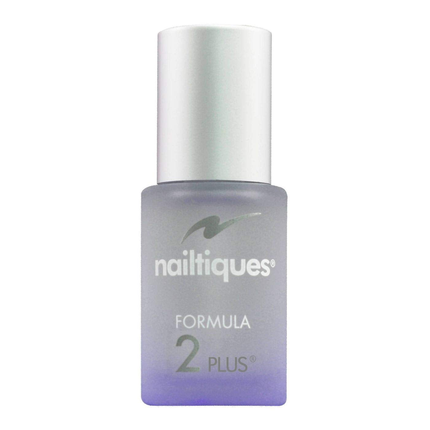 Nailtiques Formula 2 application closeup on natural nail demonstrating strengthening benefit