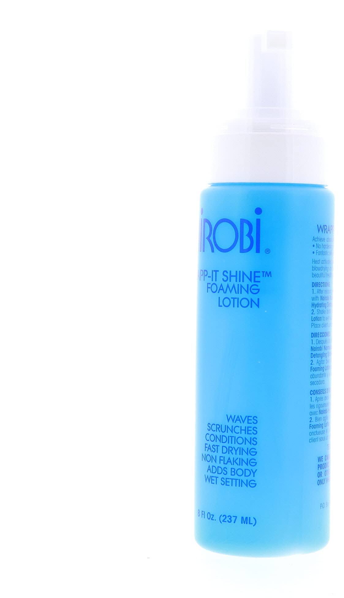 Nairobi texture foam on hand showing airy foam for even distribution and lightweight hold