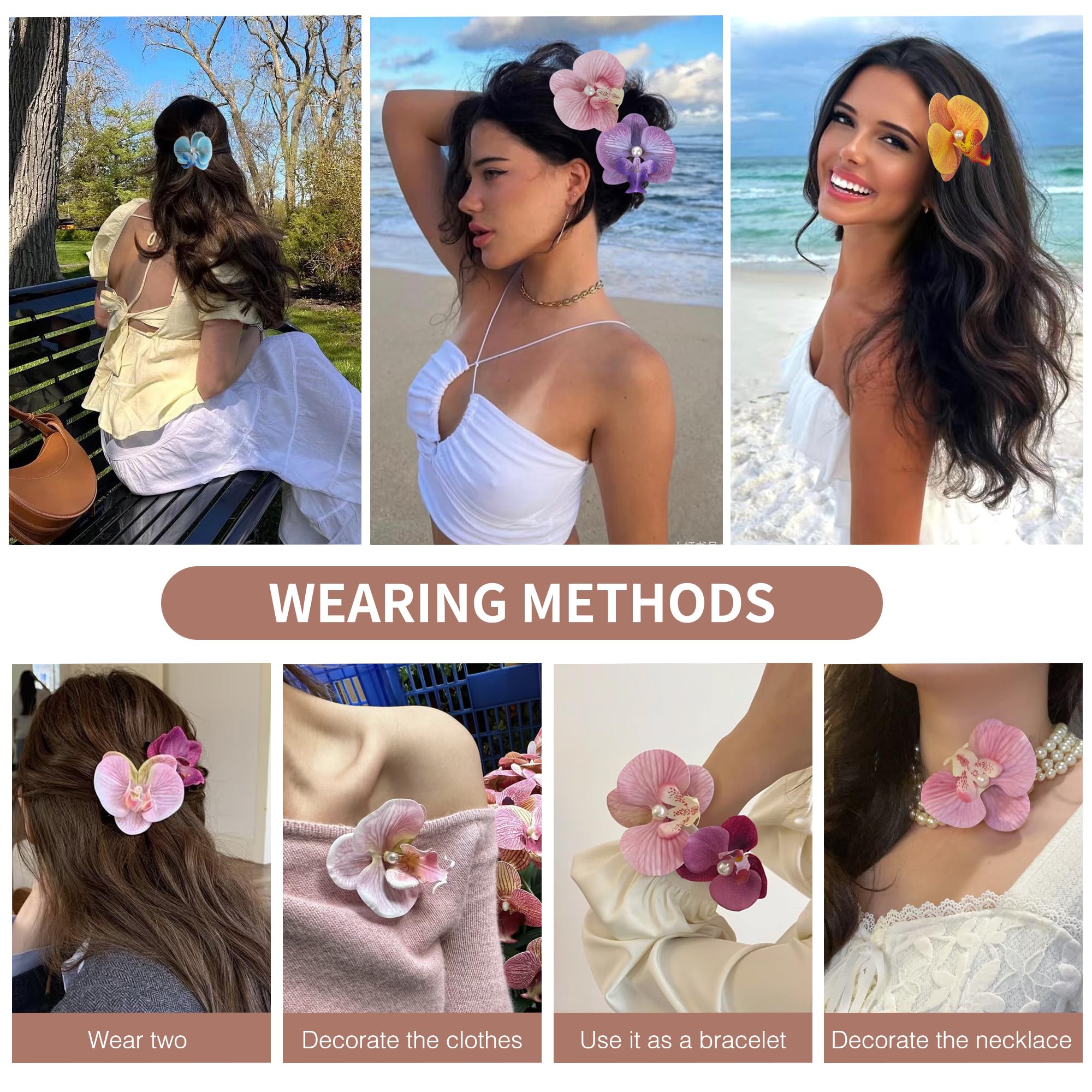 NAISIER arranged clips showing seven color variations for outfit matching