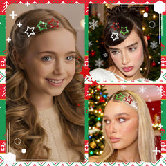 NAISKA child wearing multiple clips showcasing playful festive accessory