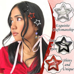 NAISKA star clips attached to backpack strap, versatile decoration option
