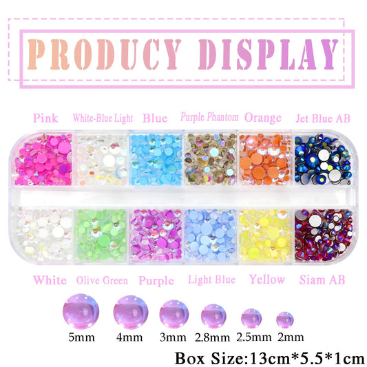 NAISKA close-up of faceted glass rhinestone, clear sparkle enhances designs