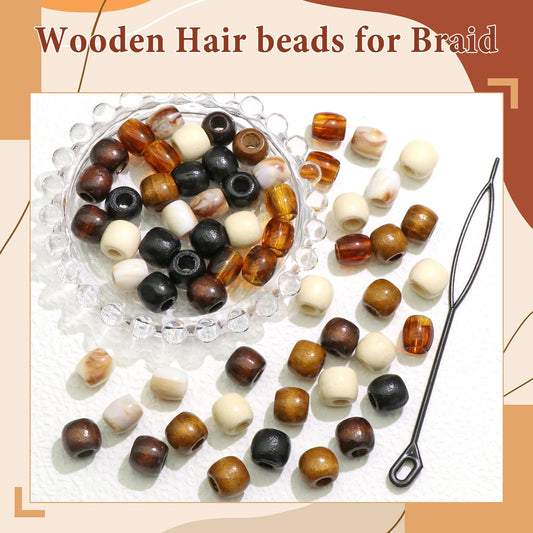 NAISKA close-up of wooden bead texture highlighting durable plated finish benefit longevity