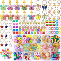 NAISKA front packaging showing full 138-piece gold butterfly accessory set and variety