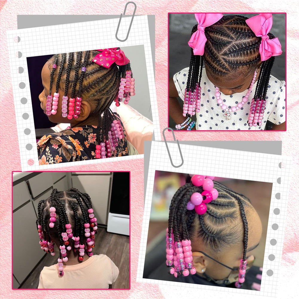 NAISKA lifestyle shot of girl wearing beaded braids for fun style