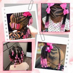 NAISKA lifestyle shot of girl wearing beaded braids for fun style