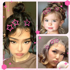NAISKA lifestyle image with clips on party outfit adding fun accessory