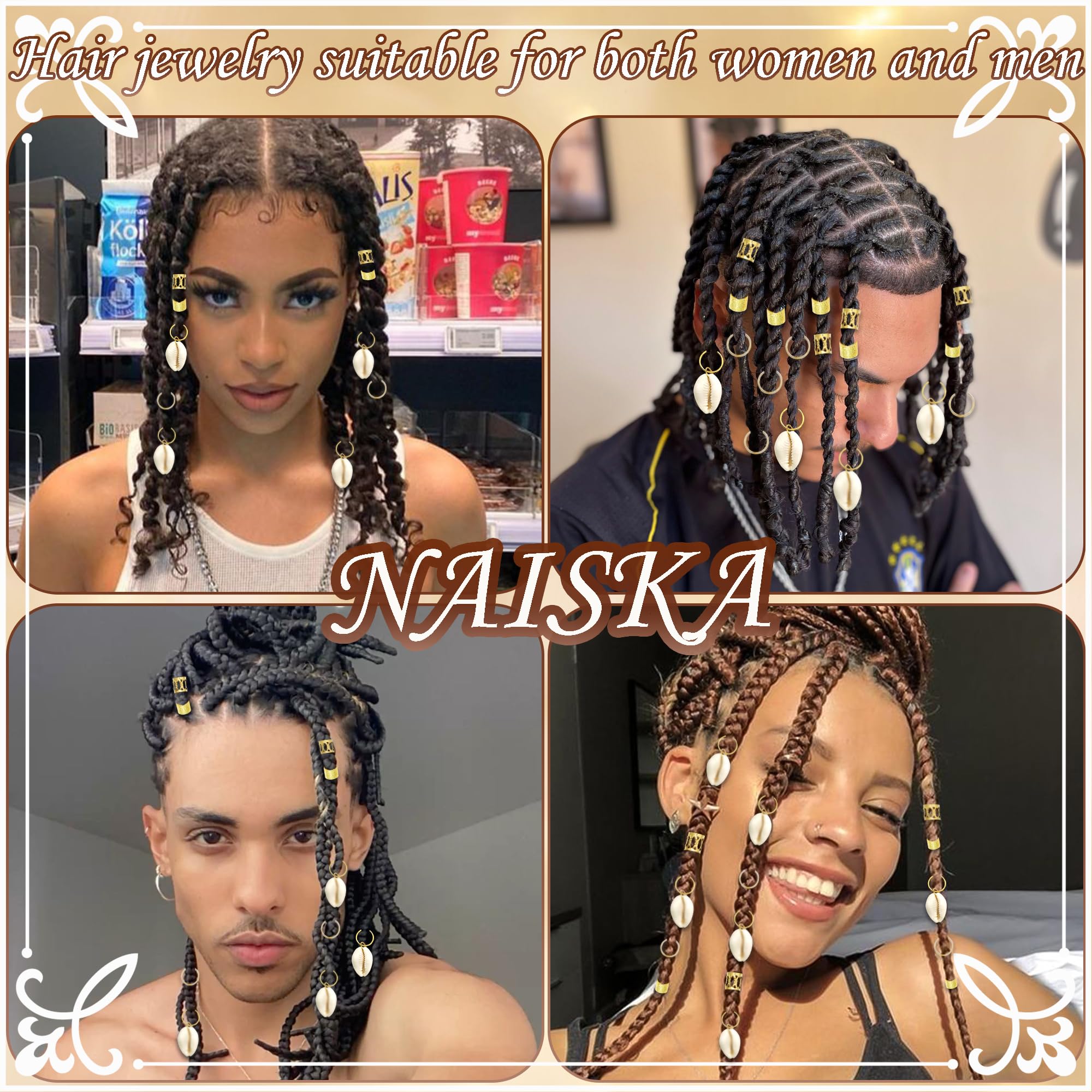 NAISKA rings and cuffs side-by-side to compare sizes and selection benefits