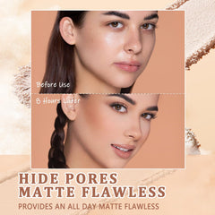 NAISSIYA close-up of pressed powder texture for smooth application benefit