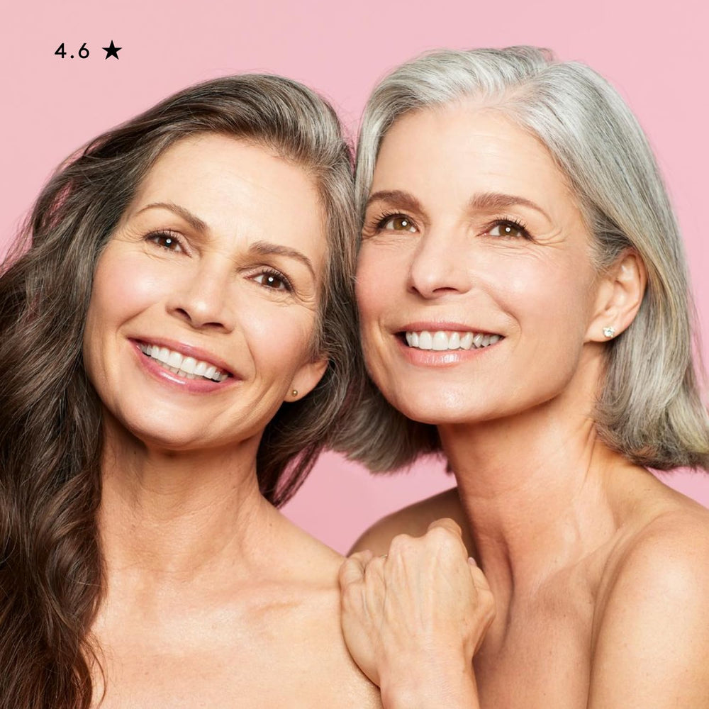 Naked & Thriving nighttime shelf styling showing Renew Night Serum usage