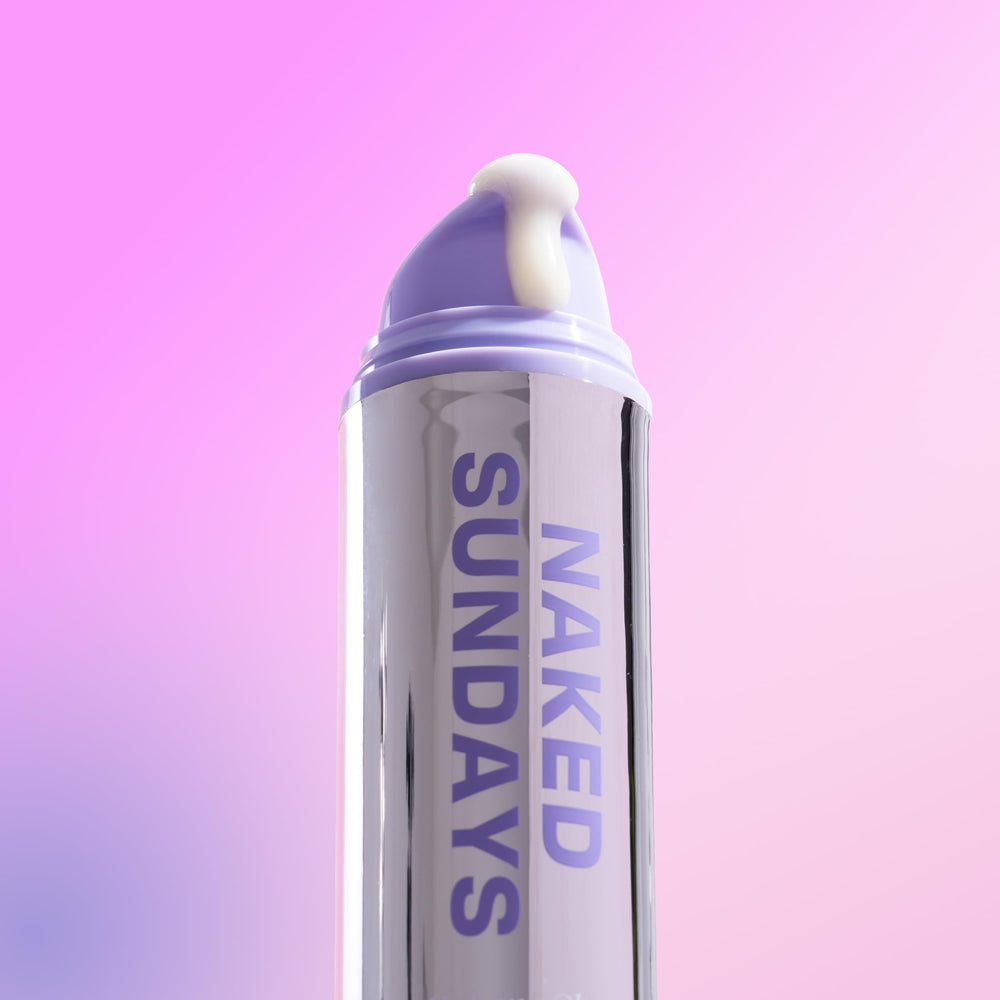 Naked Sundays applied under foundation showing makeup-friendly layering benefit